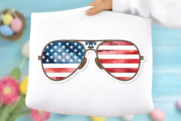 4th of July Sunglasses Sublimation Png Graphics Freebies