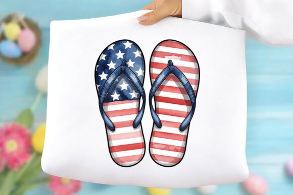 American Flag Flip Flops PNG: Graphics & Freebies
