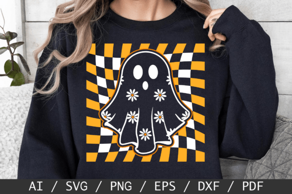 Checkered Daisy Ghost SVG: Free Graphics Review