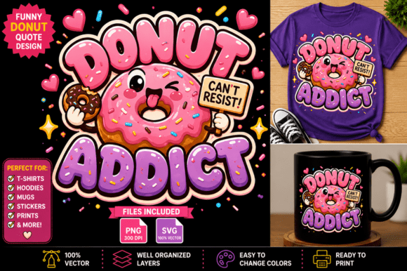Donut Addict Graphics: Freebies Review