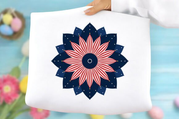 Patriotic Floral Mandala PNG: Graphics & Freebies Review