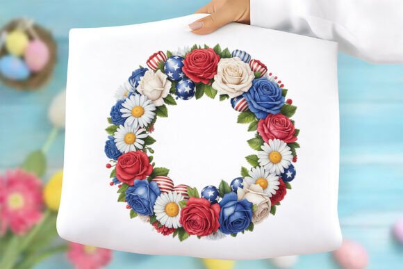 Patriotic Floral Wreath PNG: Free Graphics Review