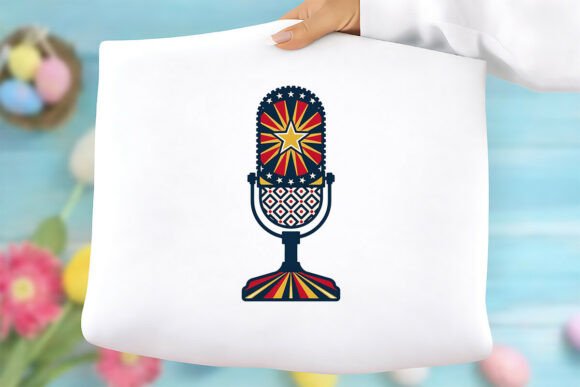 Patriotic Microphone Free PNG: Graphics & Freebies
