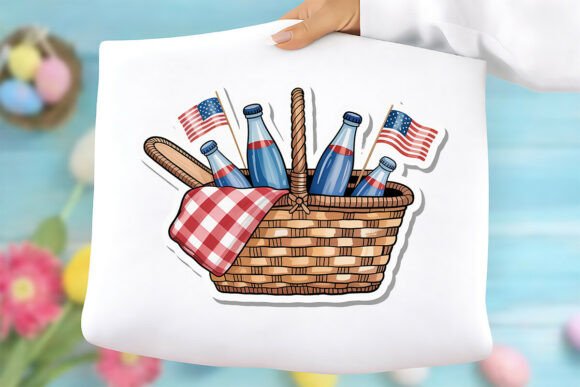 Patriotic Picnic Basket PNG: Graphics & Freebies Review