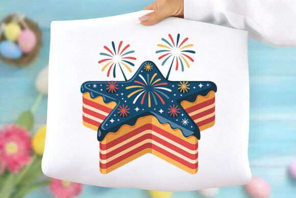 Patriotic Star Cake PNG: Graphics & Freebies Review