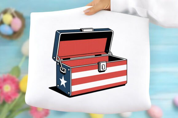 Patriotic USA Toolbox PNG: Graphics & Freebies