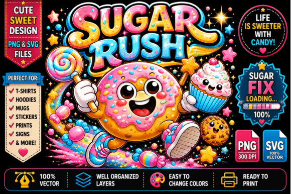 Sugar Rush Graphics Freebies Review
